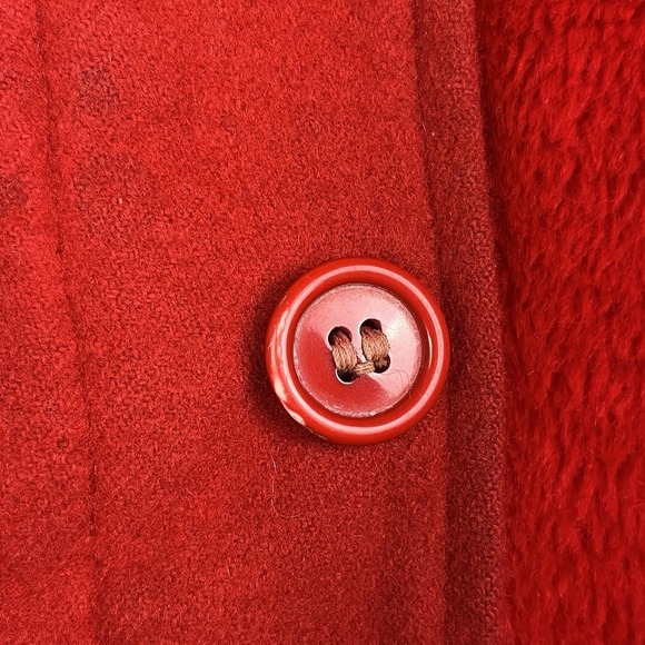 Vtg 60's Bemidji Woolen Mills MACKINAW Wool Cruiser Red HUNTING Jacket Coat 48 - Picture 9 of 16